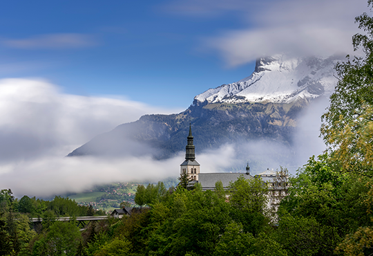Vue de Saint-Gervais Mont-Blanc © Boris Molinier