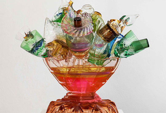 Stephané Edith Conradie, Karnavak, 2023. Assemblage d'elements divers 48 x 35 cm© Stephané Edith Conradie, Courtesy Ceysson & Bénétière