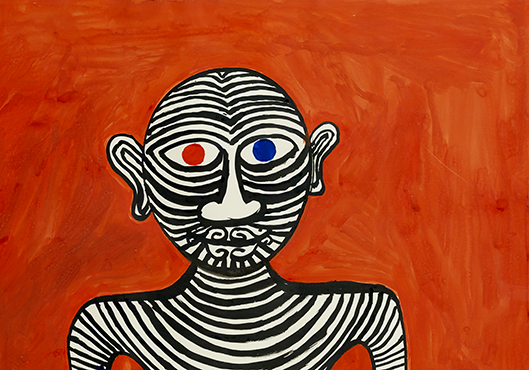 Alexander Calder, Les Deux yeux, 1974. Gouache, 75 cm x 110 cm. © Calder Foundation New York / ADAGP, Paris. Photo Claude Germain Archives Fondation Maeght.