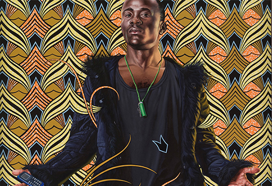 Kehinde WILEY, Bonaparte in the Great Mosque of Cairo, 2012, Huile sur toile / oil painting, 178,5 x 148 cm. Photo : Bertrand Huet