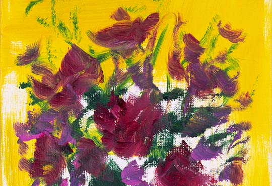 Gregory Forstner, Flowers for the Bold (58), 2020. 35 x 27cm, huile sur lin. © Pierre Schwartz.jpg