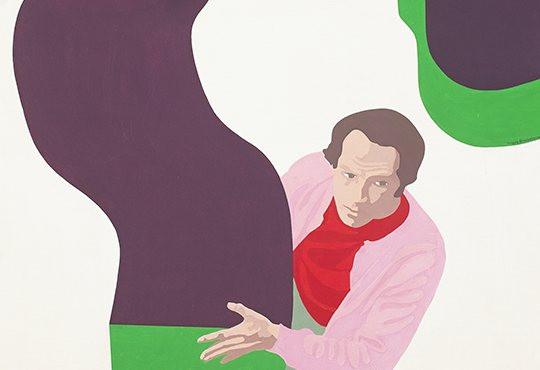 Guy Baekelmans, Sans titre, 1969, Huile sur toile, 131 x 97,5 cm - Collection Maurice Verbaet