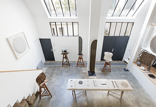 Vue de l'atelier de Claude de Soria - Photo Arthus Boutin 