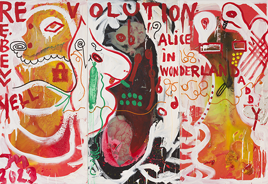 Jonathan Meese, "DR. SOYLENT YELLALICE DE LARGE!", 2023