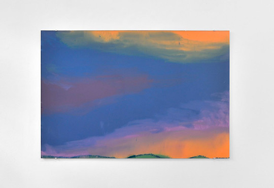 Gloria Friedmann, Eden, peinture sous plexiglas, 140 x 200,5 cm © Gloria Friedmann, Courtesy C&B