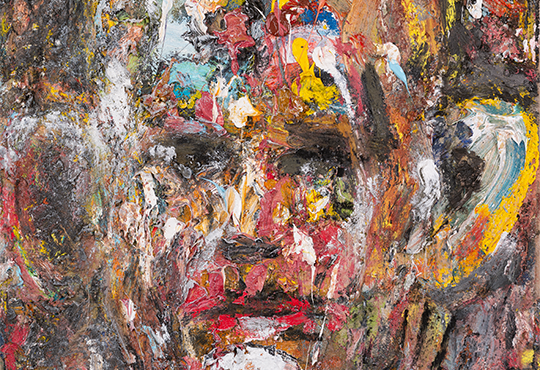 Jim Dine, Me 5, 2020, Huile sur panneau de bois, 65 × 54 cm. Photo © Bertrand Huet Tutti