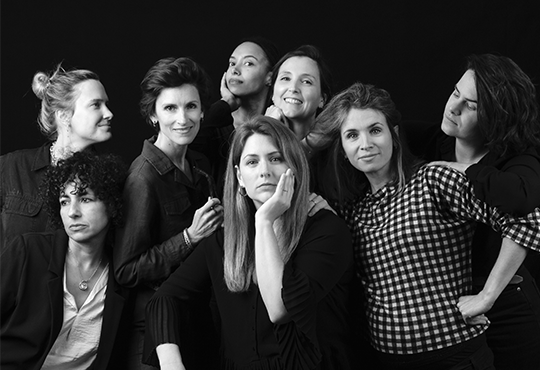 Solène Kerlo, Hanaé Goumri, Carla Talopp, Andréa Mongénie, Raphaële Anfré, Alphée Ballester, Charlotte Barrault et Janique Bourget  photo : Julia Genet