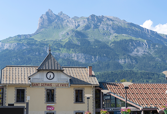 Gare de Saint-Gervais Le Fayet © Boris Molinier